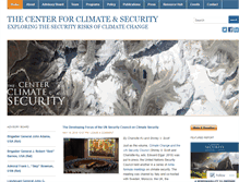 Tablet Screenshot of climateandsecurity.org